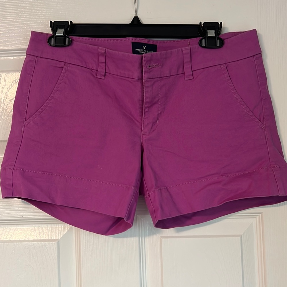 Purple American Eagle Dress Shorts